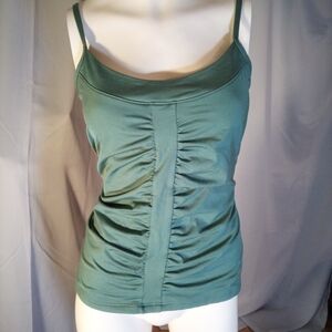 Lucy Green Ruched Fitted Camisole
